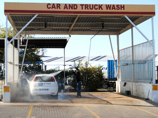 Truck exterior cleaning